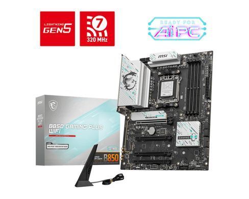 Материнcька плата MSI B850 GAMING PLUS WIFI sAM5 B850 4xDDR5 M.2 DP WiFi BT ATX (911-7E56-007) [109259]