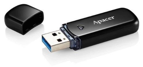 Flash Drive Apacer AH355 64GB USB 3.2 Black (AP64GAH355B-1) [202189]