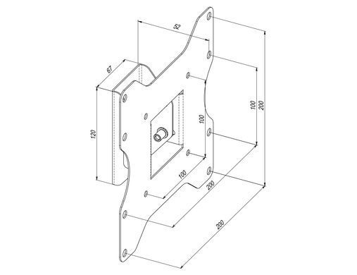 Кріплення ТВ з кутом нахилу Simpler 19-43" (27EN) [106965]