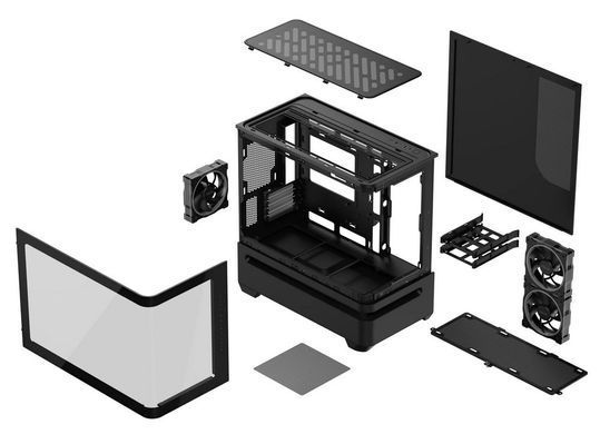 Корпус Asus Prime AP202 ARGB Tempered Glass Black без БЖ (90DC00P0-B19000) [613541]