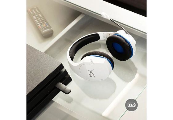 Гарнітура HyperX Cloud Stinger Core PS5/PS4, WL, біло-синій (4P5J1AA) [107316]