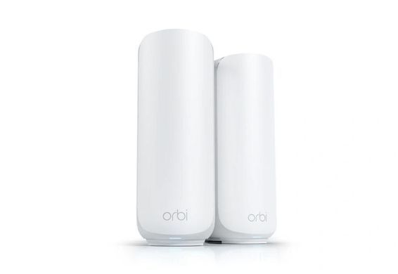 Система WiFi-Mesh NETGEAR Orbi RBE372 BE5000, 2мод, білий (RBE372-100EUS) [112892]