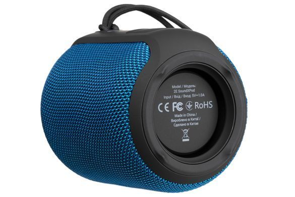 Портативна акустична система 2E SoundXPod 15Вт, BT 5.3, TWS, IPX6, Синій (2E-BSSXPWBL) [113633]
