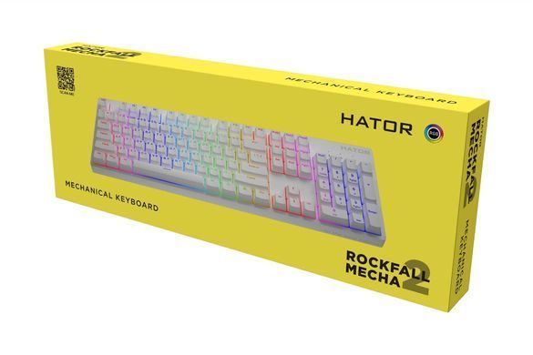 Клавіатура Hator Rockfall 2 Mecha Orange White (HTK-711) [605989]