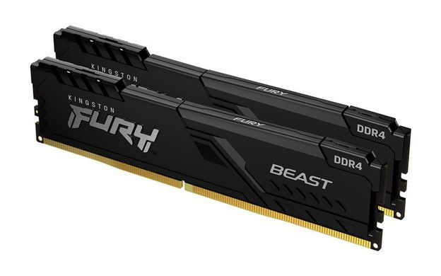 Модуль пам`ятi DDR4 2x32GB/3200 Kingston Fury Beast Black (KF432C16BBK2/64) [606171]