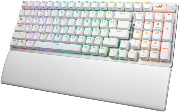 Клавіатура механічна ASUS ROG Strix Scope II, 96key, NX Snow, USB-A/WL/BT, EN, RGB, білий (90MP037A-BKUA30) [103705]