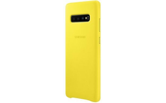 Чохол-накладка Samsung Leather Cover для Samsung Galaxy S10+ SM-G975 Yellow (EF-VG975LYEGRU) [600900]