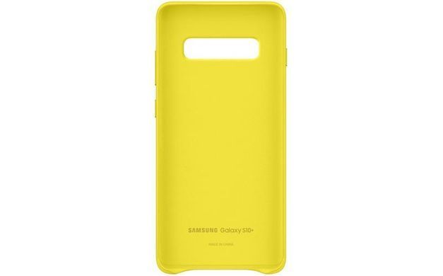 Чохол-накладка Samsung Leather Cover для Samsung Galaxy S10+ SM-G975 Yellow (EF-VG975LYEGRU) [600900]