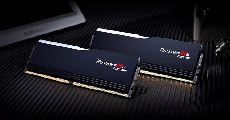 Модуль пам`ятi DDR5 2x32GB/6000 G.Skill Ripjaws M5 Neo RGB Black (F5-6000J3636F32GX2-RM5NRK) [613445]