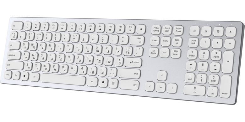 Клавіатура бездротова OfficePro White (SK1550W) [609370]