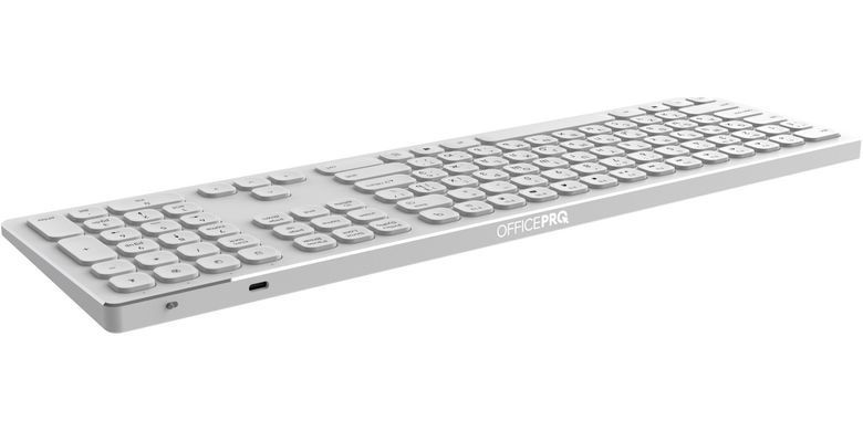 Клавіатура бездротова OfficePro White (SK1550W) [609370]