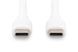 Кабель для зарядки USB-C, USB-C - USB-C 1 м, USB 2.0, 60W, силіконовий, білий DIGITUS by ASSMANN (AK-300341-010-W) [501113], фото 2