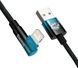 Кабель Baseus MVP 2 USB - Lightning (M/M), 2.4A, 1 м Black/Blue (CAVP000021) [604342], фото 2
