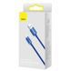 Кабель Baseus Crystal Shine Series Fast Charging Data Cable USB to Type-C 100W 2m Blue (CAJY000503) [805446], фото 2