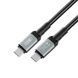Кабель XO NBQ264A-CC USB Type-C - USB Type-C (M/M), 1 м, Black (NB-Q264A-CC.black) [604235], фото 2