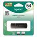 Накопичувач Apacer 64GB USB 3.2 Type-A AH355 Чорний (AP64GAH355B-1) [108988], фото 6