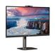 Монітор TFT 27" AOC, QHD, IPS, 75Гц, 1 мс, HDMI, DP, USB-C, USB-hub, HAS, Pivot, webcam, колонки (Q27V5CW/BK) [402039], фото 2