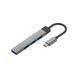 USB-хаб Promate LiteHub-4 USB Type-C Grey (litehub-4.grey) [605126], фото 1