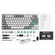 Клавіатура механічна Lemokey P1 Pro 84Key, Keychron Super Banana, WL/BT/USB-A, QMK/VIA, Hot-Swap, EN/UKR, RGB, Knob, Space Silver (P1P-X4-UA) [103655], фото 5