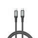Кабель XO NBQ264A-CC USB Type-C - USB Type-C (M/M), 1 м, Black (NB-Q264A-CC.black) [604235], фото 1