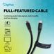 Кабель DIGITUS USB-C > USB-C заряджання/синхронізації, USB4 2.0, 80G, 240W, 16K, силіконовий, 1м, чорний (AK-300350-010-S) [114551], фото 5