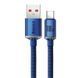 Кабель Baseus Crystal Shine Series Fast Charging Data Cable USB to Type-C 100W 2m Blue (CAJY000503) [805446], фото 3