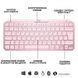 Клавіатура бездротова Logitech MX Keys Mini Wireless Illuminated UA Rose (920-010500) [605922], фото 5