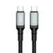 Кабель XO NBQ264A-CC USB Type-C - USB Type-C (M/M), 1 м, Black (NB-Q264A-CC.black) [604235], фото 4