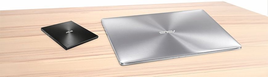 Привід оптичний портативний ASUS ZenDrive SDRW-08U7M-U DVD+-R/RW burner M-DISC USB2.0 чорний Retail Box Slim (90DD01X0-M29000) [109581]