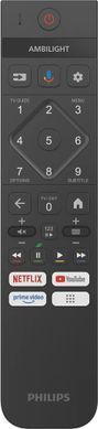 Телевізор 55" Philips OLED+ 4K 144Hz Smart Google TV Black Ambilight Bowers & Wilkins sound (55OLED910/12) [112438]