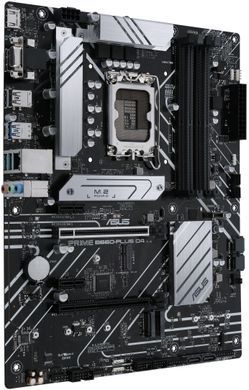 Материнcька плата ASUS PRIME B660-PLUS D4 s1700 B660 4xDDR4 M.2 HDMI DP D-Sub ATX (90MB18X0-M1EAY0) [110189]