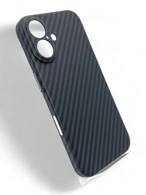 Чохол-накладка BeCover Carbonite Case MagSafe для Apple iPhone 16 Black (712067) [602937]