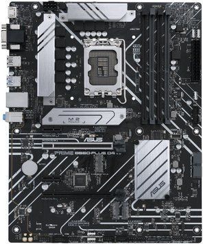 Материнcька плата ASUS PRIME B660-PLUS D4 s1700 B660 4xDDR4 M.2 HDMI DP D-Sub ATX (90MB18X0-M1EAY0) [110189]