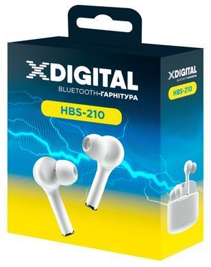 Гарнітура X-Digital HBS-210 White (HBS-210W) [201233]