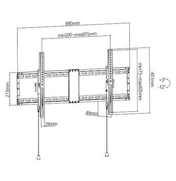 Кронштейн Gembird WM-90T-01 (VESA800х400) (WM-90T-01 ) [610458]