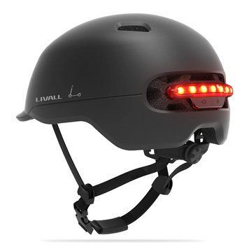 Захисний шолом Livall C20 (L) Midnight Black (57-61см), сигнал стопів (LIV-000C20-5342) [80045]