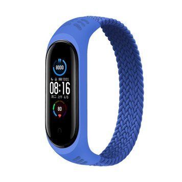 Ремінець BeCover Elastic Nylon Style для Xiaomi Mi Smart Band 5/Mi Smart Band 6 Size S Deep Blue (706138) [604686]