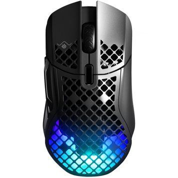 Мишка SteelSeries Aerox 5 Wireless RGB, 18000dpi., 9кн., чорна (62406) [401320]