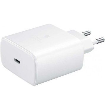 Мережевий зарядний пристрій Samsung EP-TA845 45W Type-C White OEM (EP-TA845NWE) [614599]