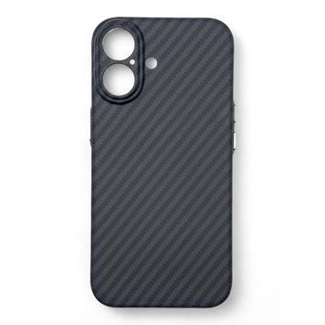 Чохол-накладка BeCover Carbonite Case MagSafe для Apple iPhone 16 Black (712067) [602937]