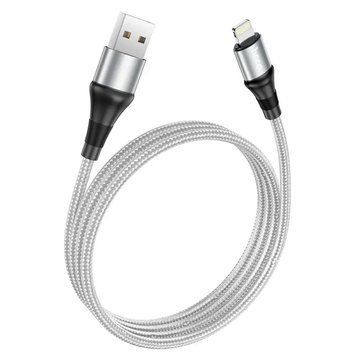 Кабель Hoco X50 Excellent USB - Lightning, 1 м, Grey (6931474734204) [604441]