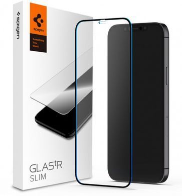 Захисне скло Spigen для iPhone 12 / 12 Pro FC Black HD(1Pack) (AGL01512) [103102]