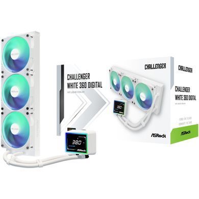 Система водяного охолодження ASRock tal (Challenger White 360 Digi) [405619]