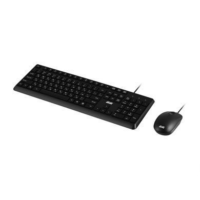 Комплект клавіатура та миша 2E MK405 USB-A, EN/UK, чорний (2E-MK405UBK_UA) [103605]
