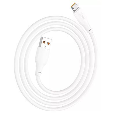 Кабель HOCO X93 USB to Type-C 100W, 1m, TPE, TPE connectors, White (6931474790682) [805283]