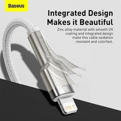Кабель Baseus Cafule Series Metal Data Cable Type-C to iP PD 20W 2m White (CATLJK-B02) [802579]