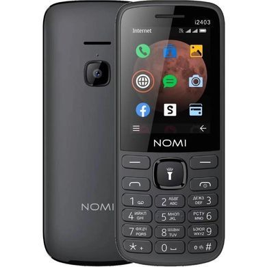 Мобiльний телефон Nomi i2403 Dual Sim Black (i2403 Black) [611562]