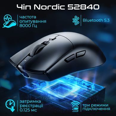 Миша бездротова RAWM SA-MH01 Black (SA-MH01.black) [614224]