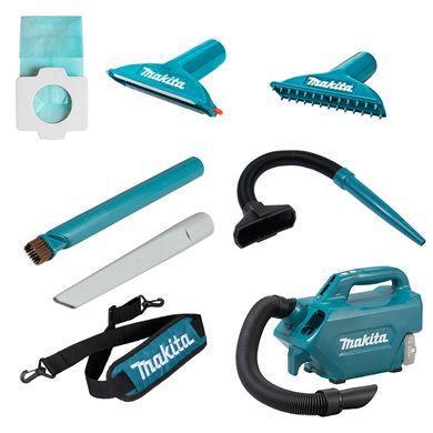 Пилосос професійний акумуляторний Makita, CXT 10.8В, 46мБар, контейнер 0.5л, без АКБ та ЗП (CL121DZ) [15623]