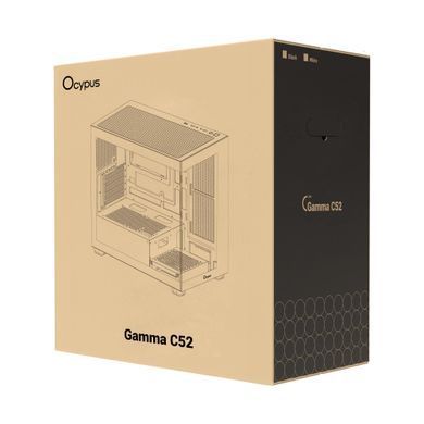 Корпус для комп'ютера MATX W/O PSU GAMMA C52 WH OCYPUS (GAMMA-C52-WHD000XX-GL) [502869]